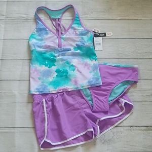 Brand New Girls Plus Tankini w/ Cover-up Shorts
